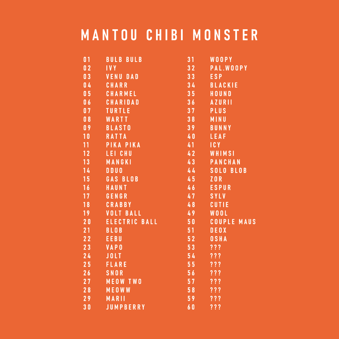 Mantou Chibi Monster Booster Pack