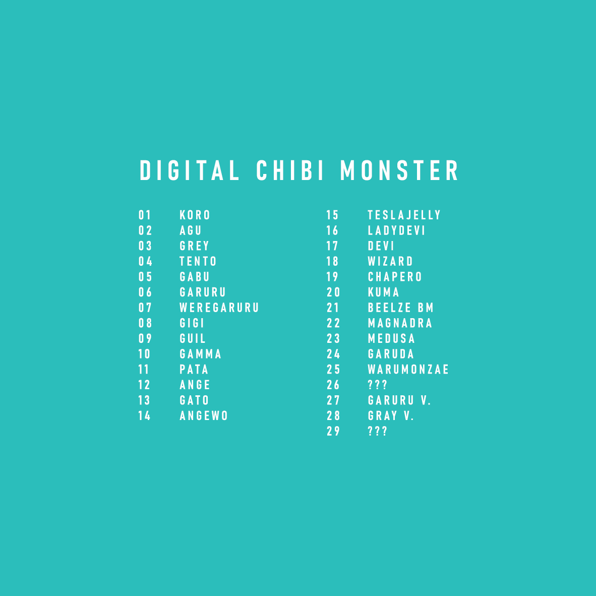 Digital Chibi Monster Booster Pack