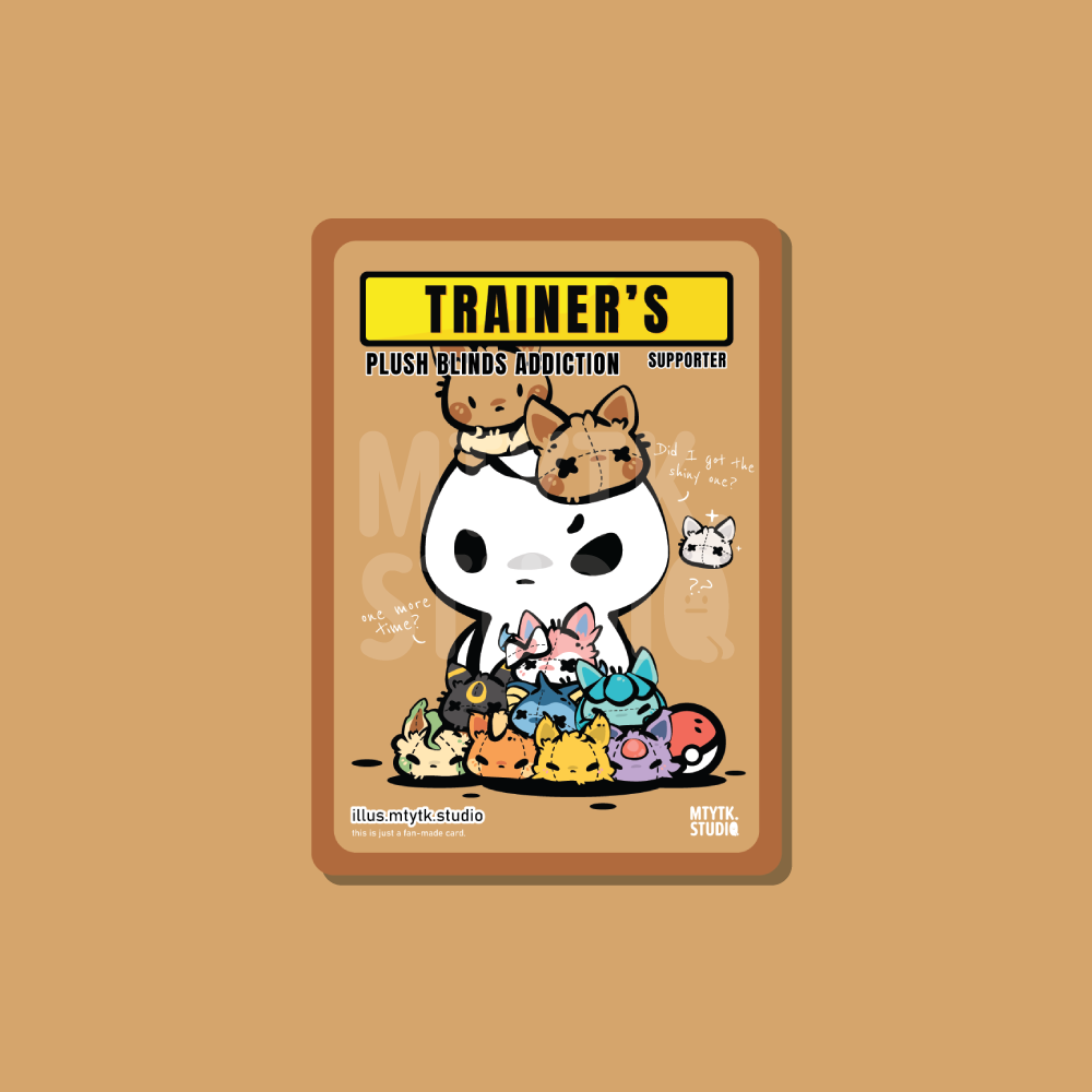 *PREORDER* Trainer's Edition Card Print Plush Blinds Addiction
