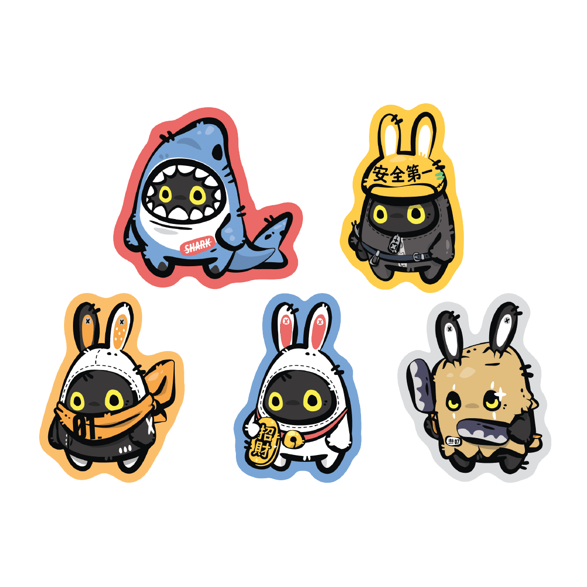 ZZZ Bangboo Sticker Pack of 5