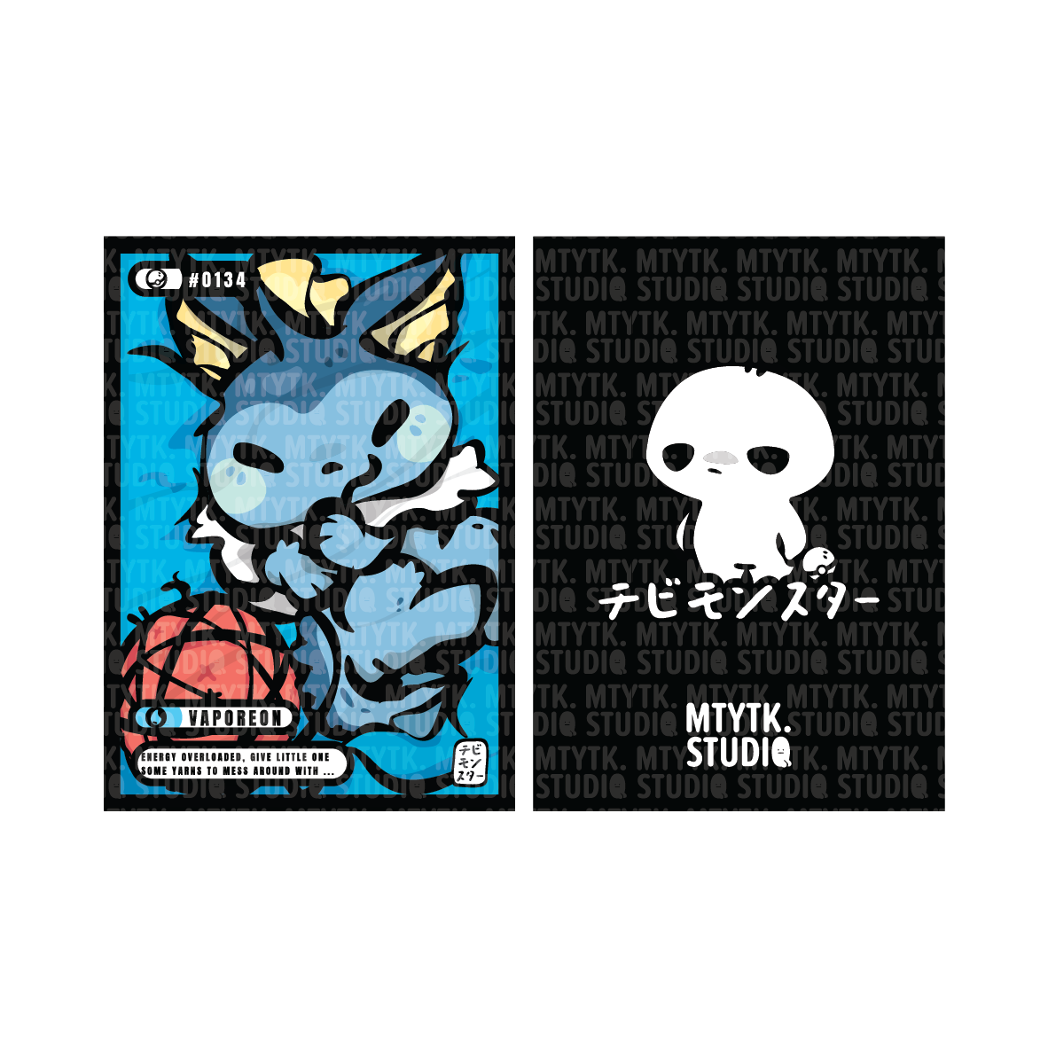 Chibi Monster Card Print #0134