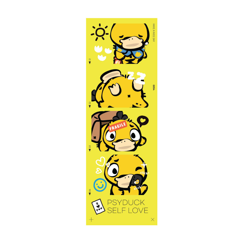 Psyduck 4-Cut Photos Sticker