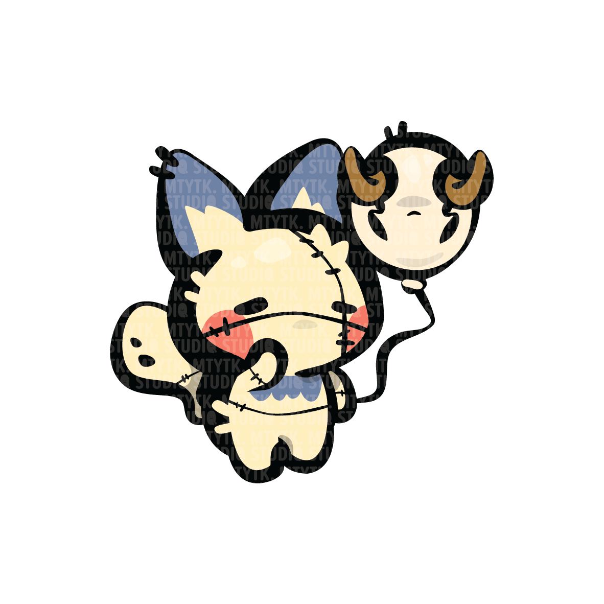 Pichu x JJK Keychain