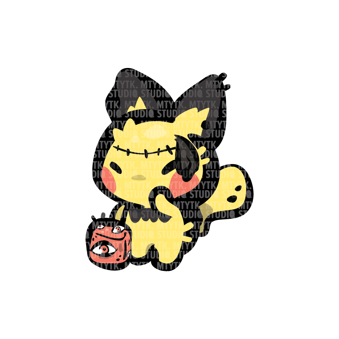Pichu x JJK Keychain