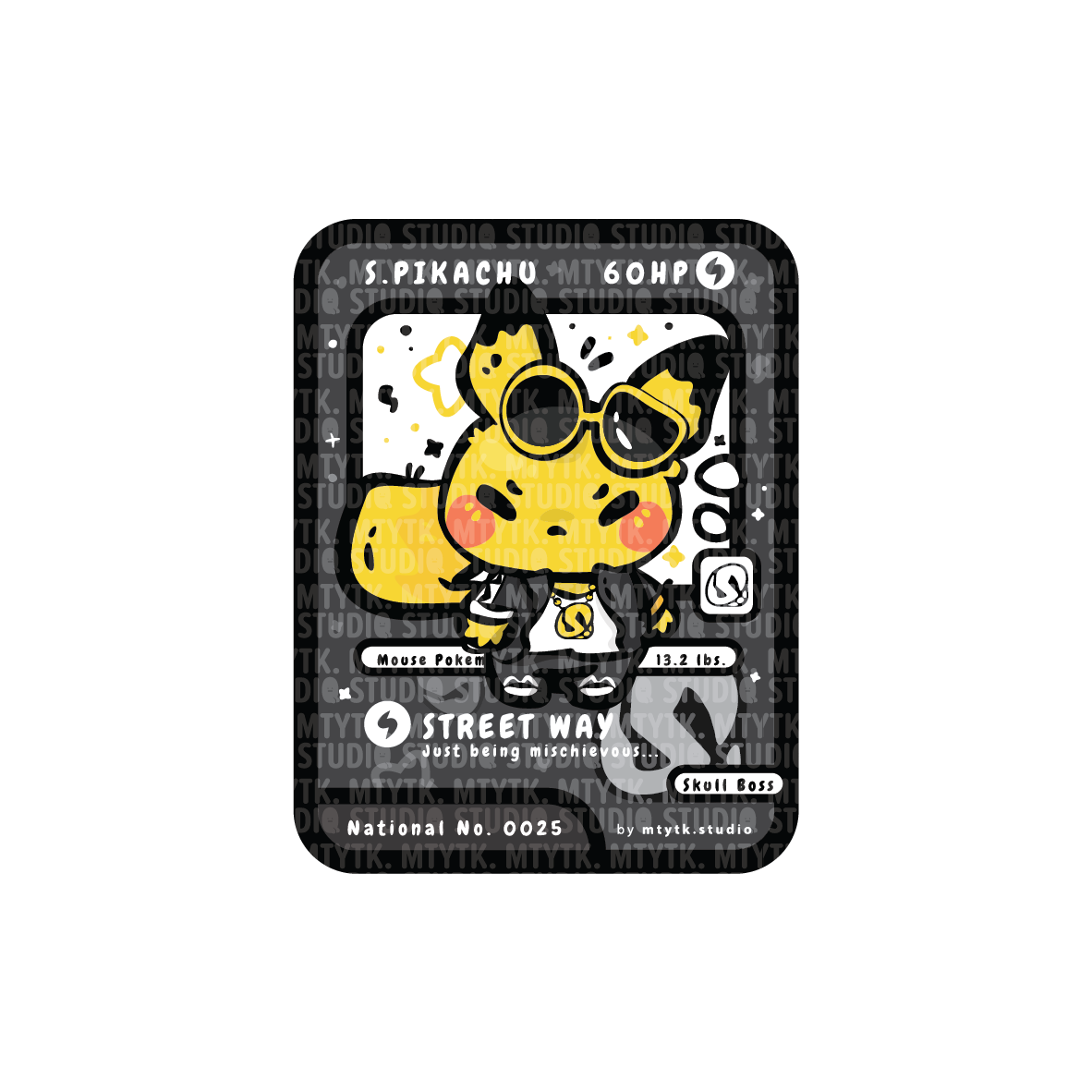 TCG Pretend Boss Pika Sticker