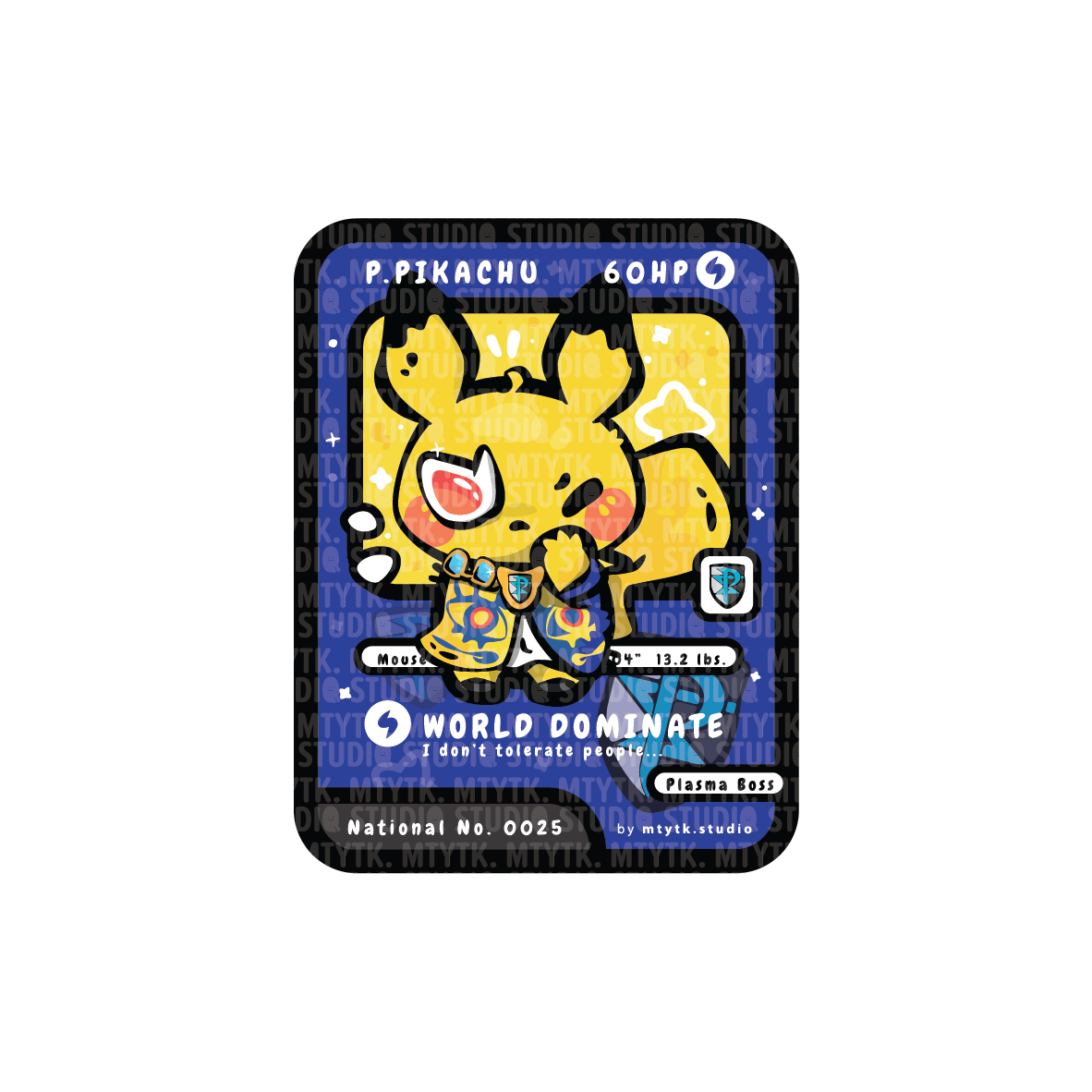 TCG Pretend Boss Pika Sticker