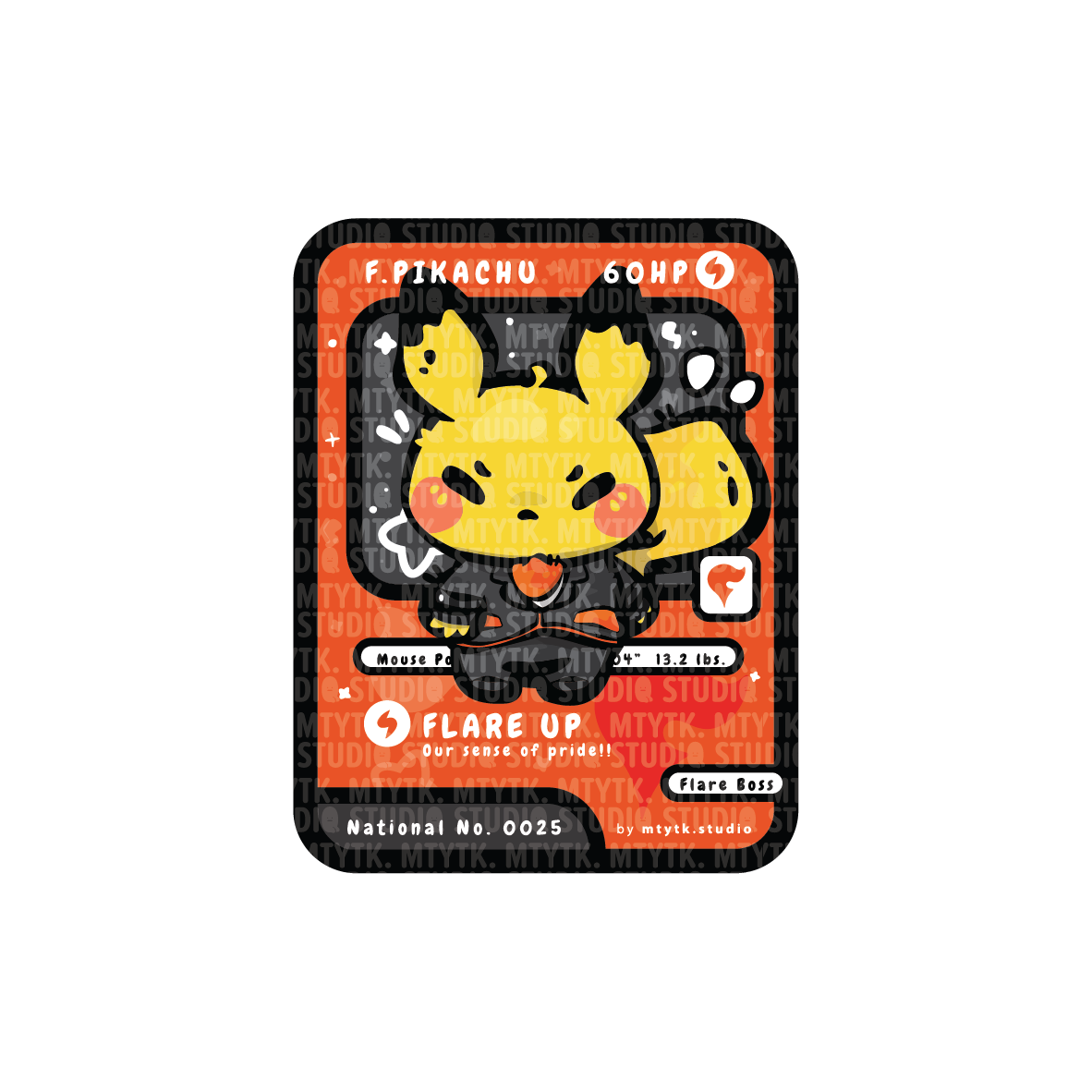 TCG Pretend Boss Pika Sticker