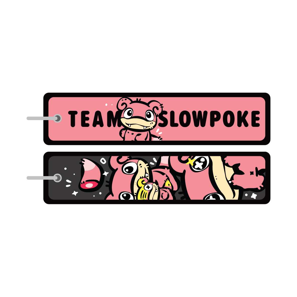 Fabric Keyring: Team Slowpoke