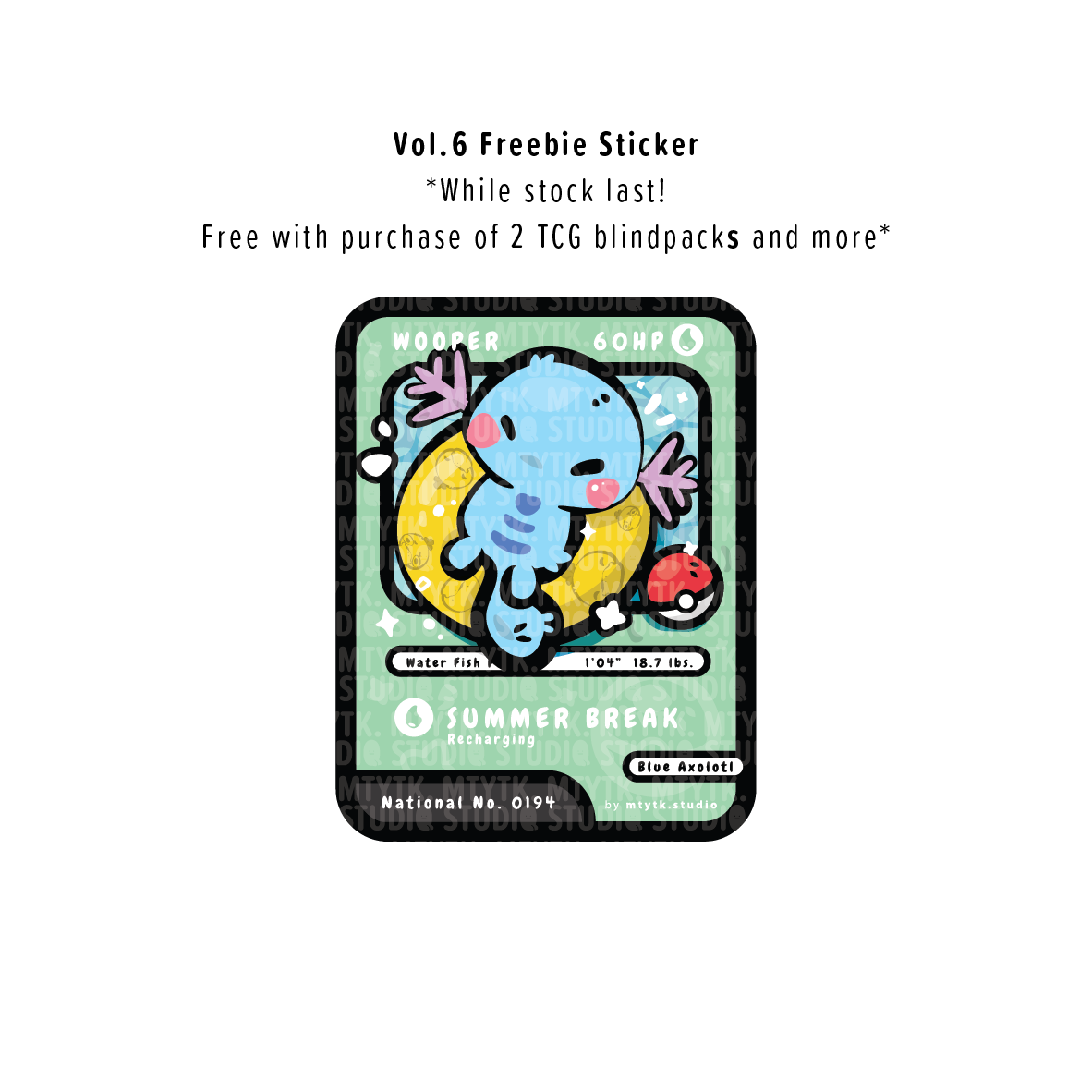 TCG Vol.6 Stickers Blind Pack