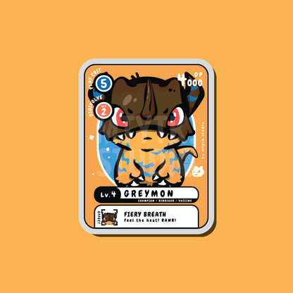 Greymon Sticker/Keychain