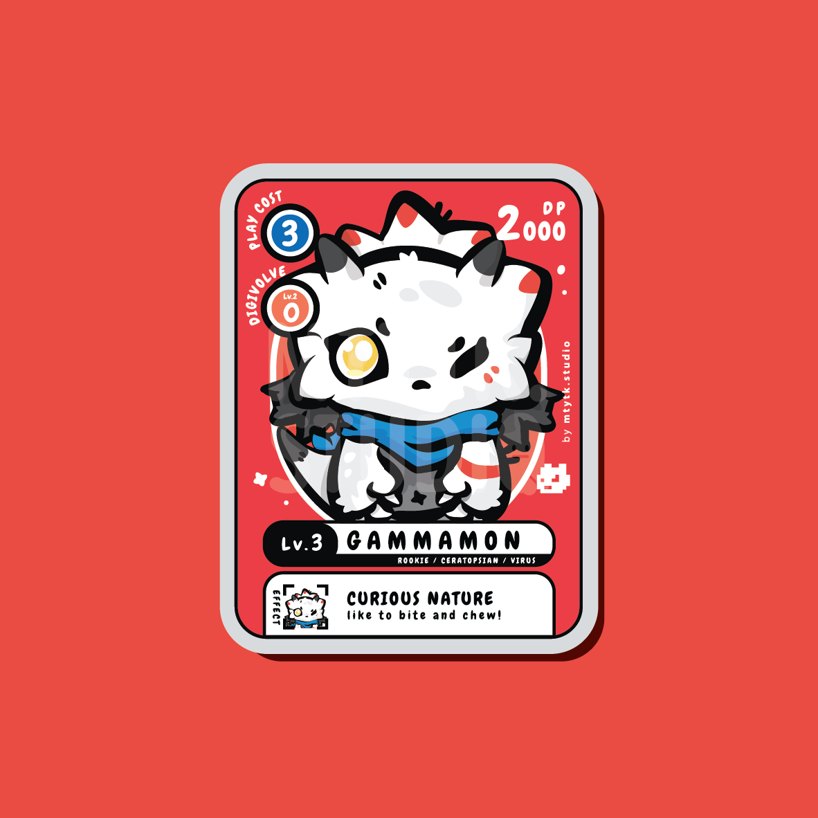 Gammamon Sticker/Keychain