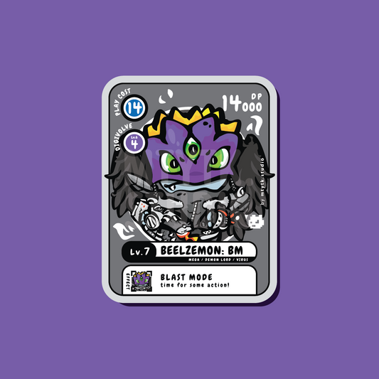 Beelzemon BE Sticker/Keychain