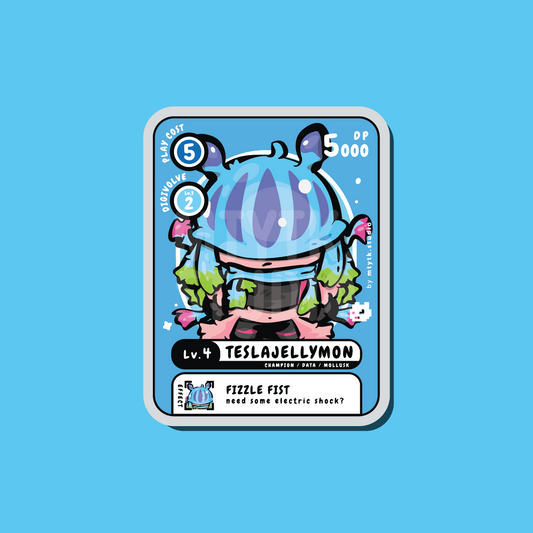 Teslajellymon Sticker/Keychain
