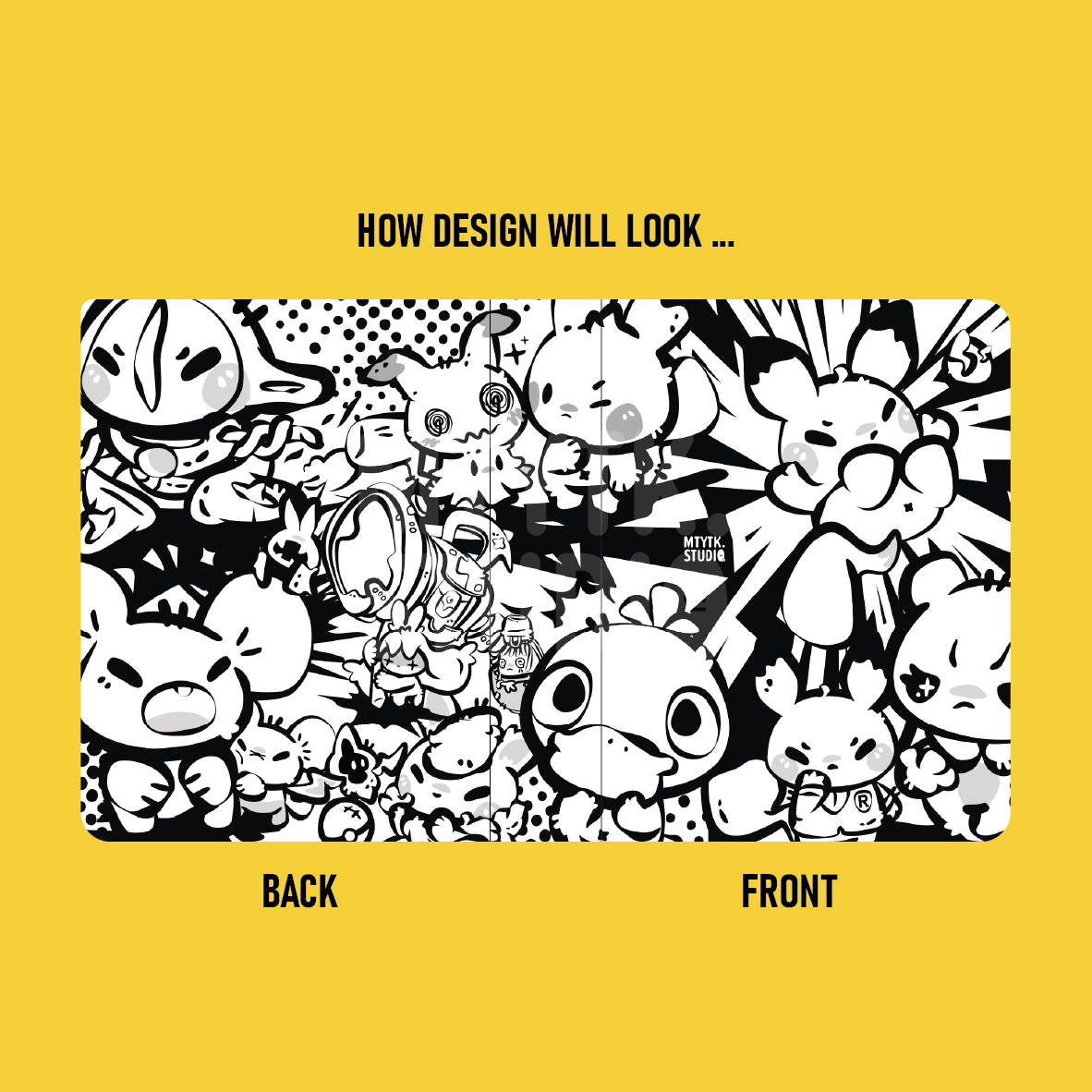 *PREORDER* Lineart B/W 4 Slot Pocket Card Binder