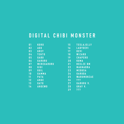 Digital Chibi Monster Booster Pack