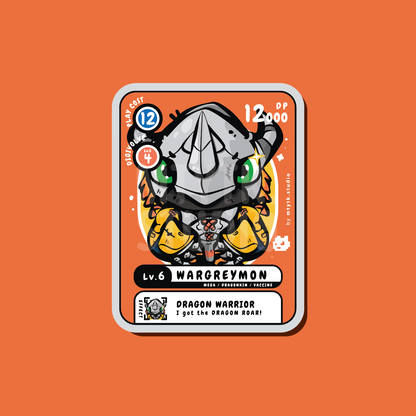 Wargreymon Sticker/Keychain
