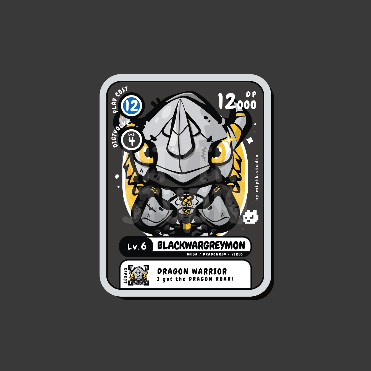 Wargreymon Sticker/Keychain