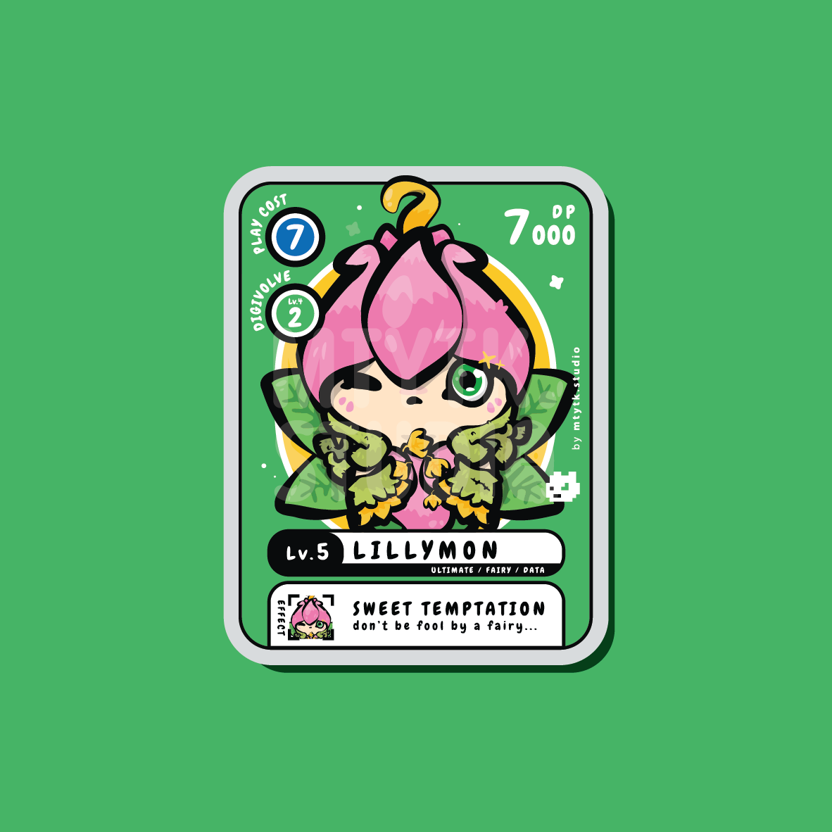 Lillymon Sticker/Keychain