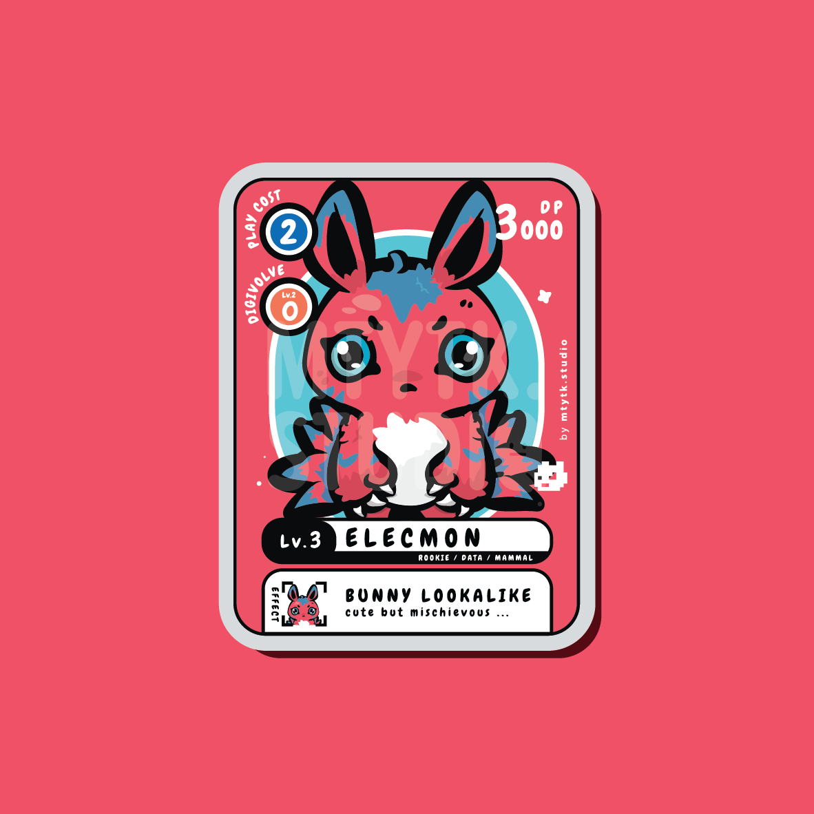 Elecmon Sticker/Keychain