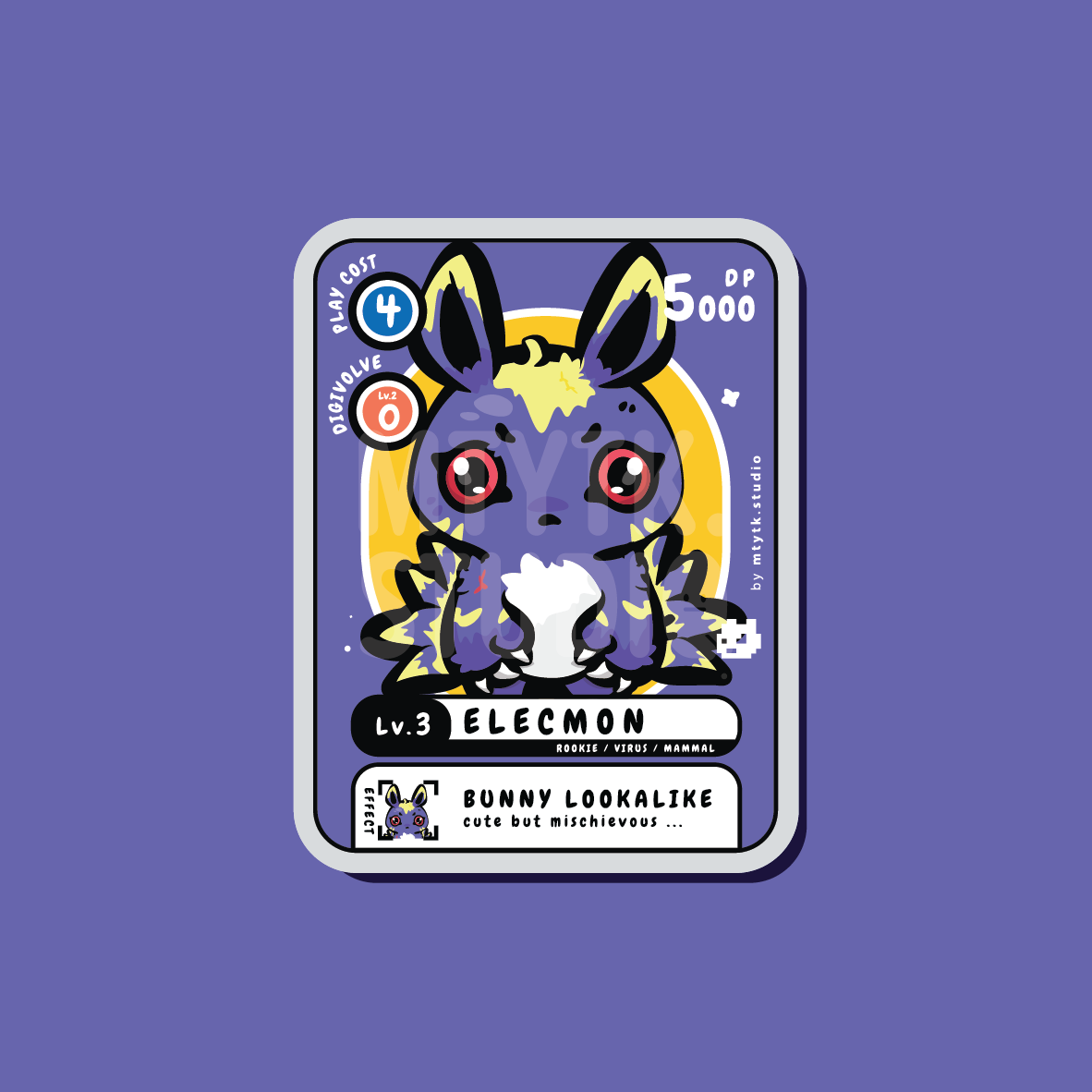 Elecmon Sticker/Keychain