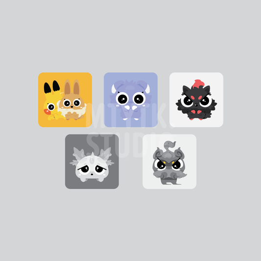 Mantou Chibi Monster Individual Key Caps