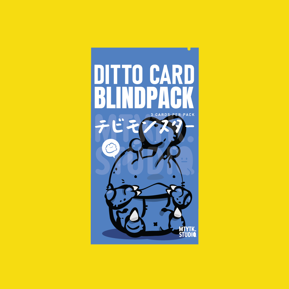 Chibi Monster Card Print Ditto Collection Booster Pack