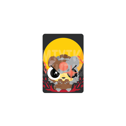 Mantou Chibi Monster Photo Card