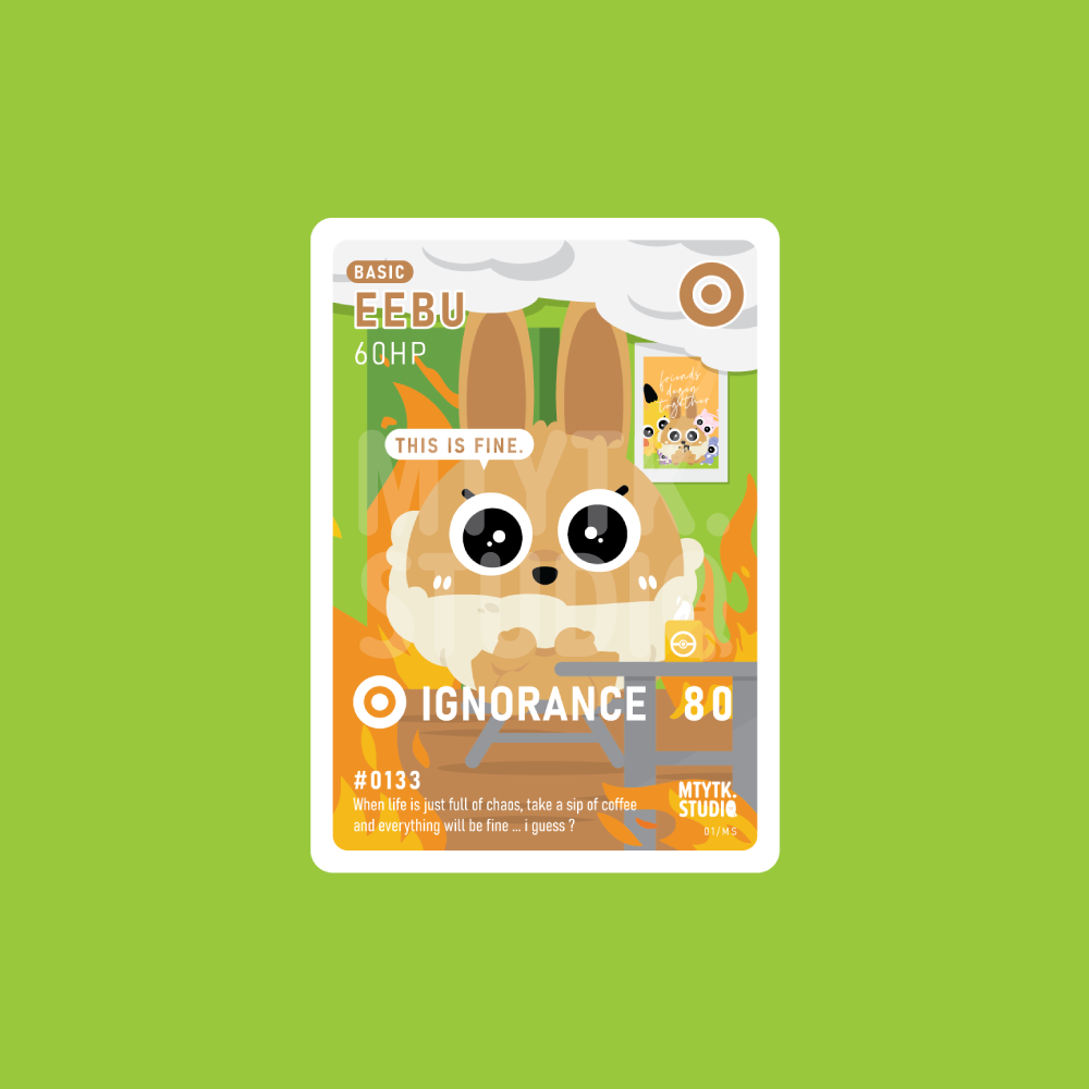 Mantou Chibi Monster Card Print #0133