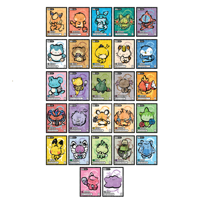Chibi Monster Card Print Ditto Collection Booster Pack