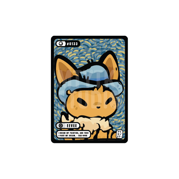 Chibi Monster Card Print #0133V