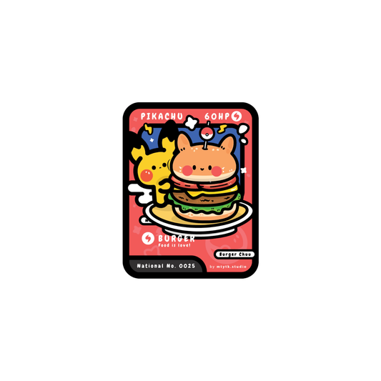 TCG Burger Chu Sticker