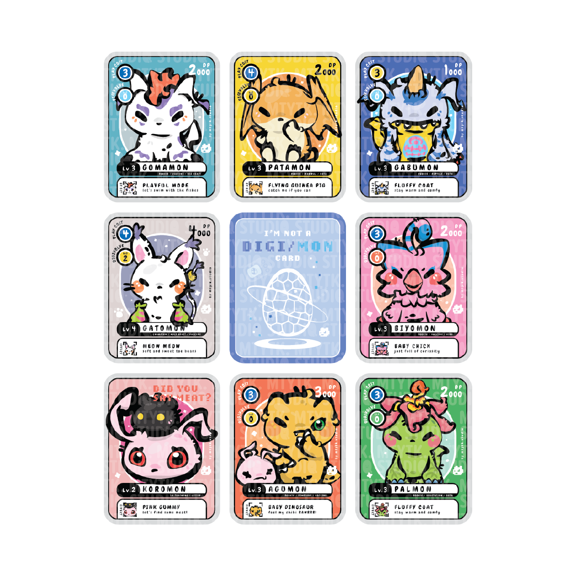 TCG Digimon Sticker
