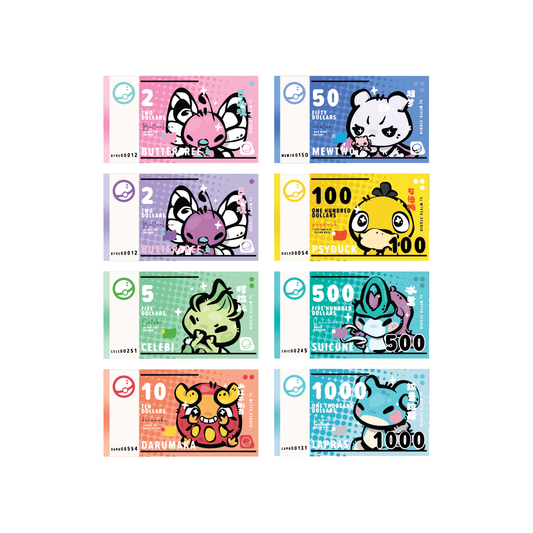 Poke Dollar Note Keychain