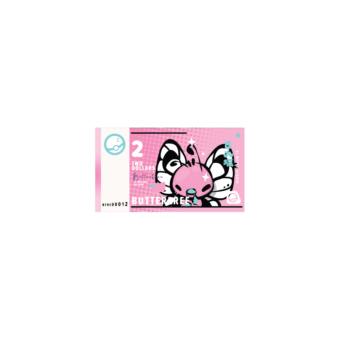 Poke Dollar Note Keychain