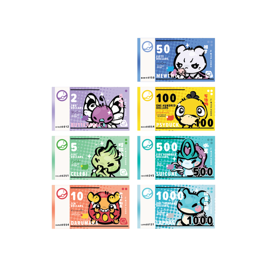 Poke Dollar Note Sticker