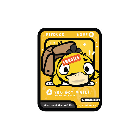 TCG Psyduck Fragile Sticker