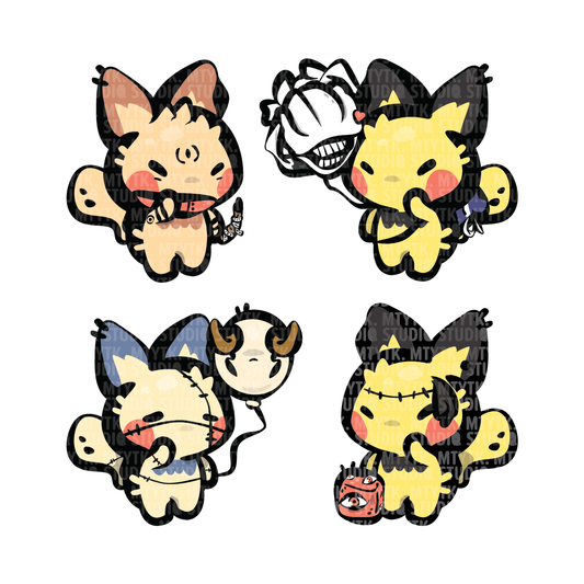 Pichu x JJK Keychain