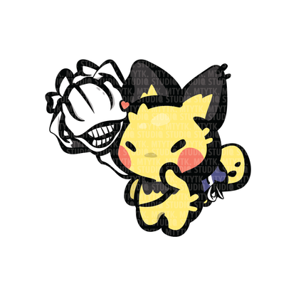 Pichu x JJK Keychain