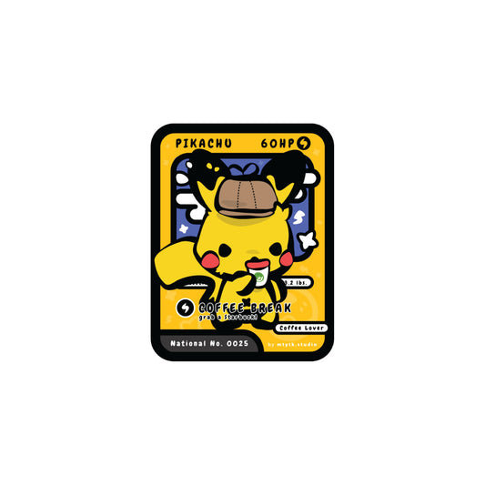 TCG Coffee Break Pika Sticker