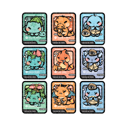 TCG Gen 1 Starter Keychain