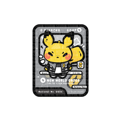 TCG Pretend Boss Pika Sticker
