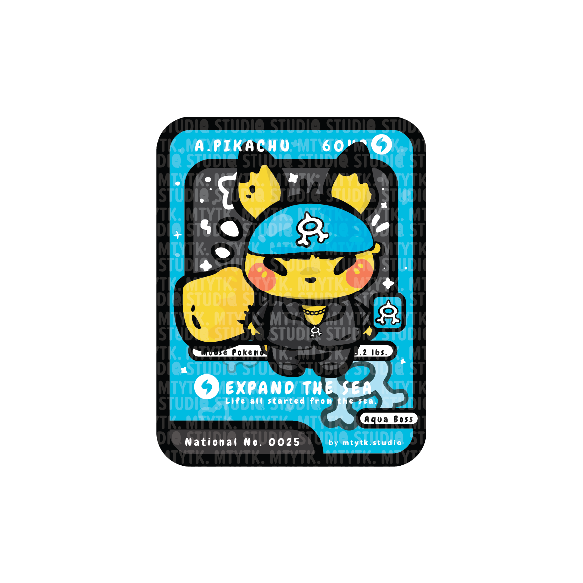 TCG Pretend Boss Pika Sticker