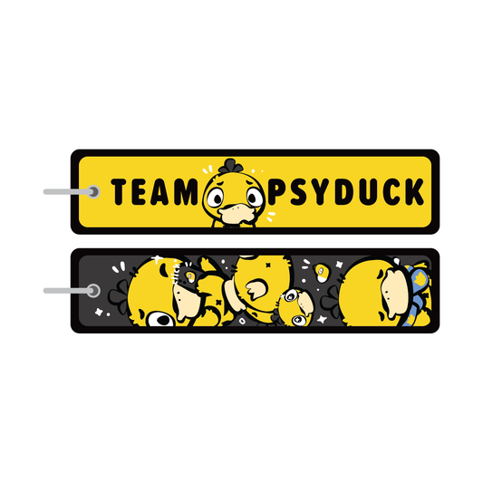 Fabric Keyring: Team Psyduck