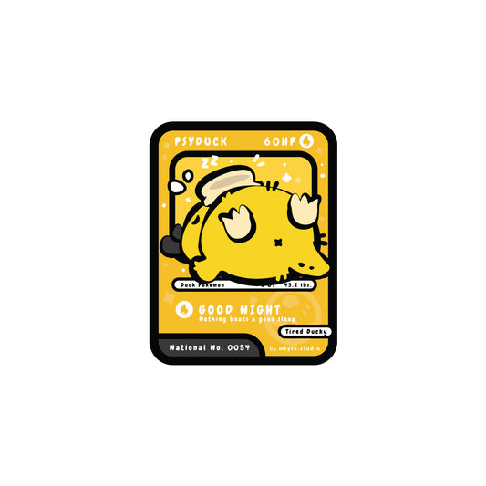 TCG Psyduck Goodnight Sticker