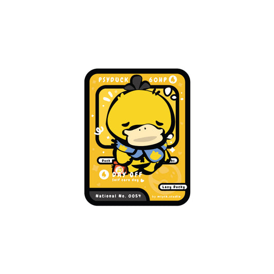 TCG Psyduck Day Off Sticker