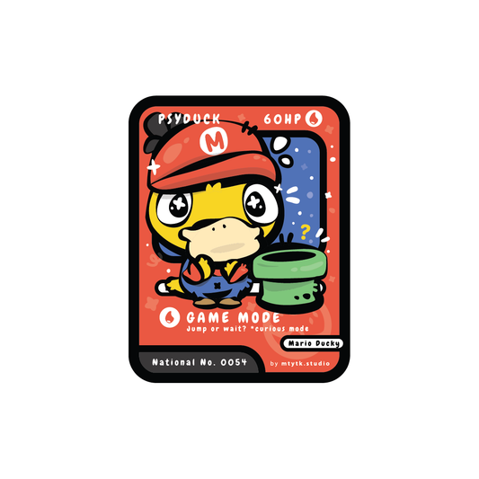 TCG Psyduck Game Mode Sticker
